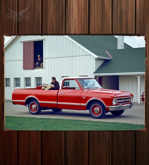 Металлическая табличка Chevrolet C10 Fleetside Металлическая табличка Chevrolet C10 Fleetside